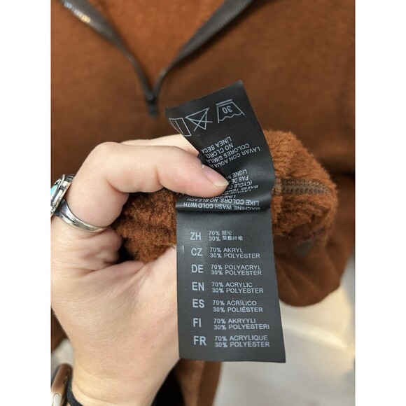 Kuhl Pullover Mens Large Orange Quarter Zip Revel Sweater Outdoors Hiking Skiing - Picture 8 of 10